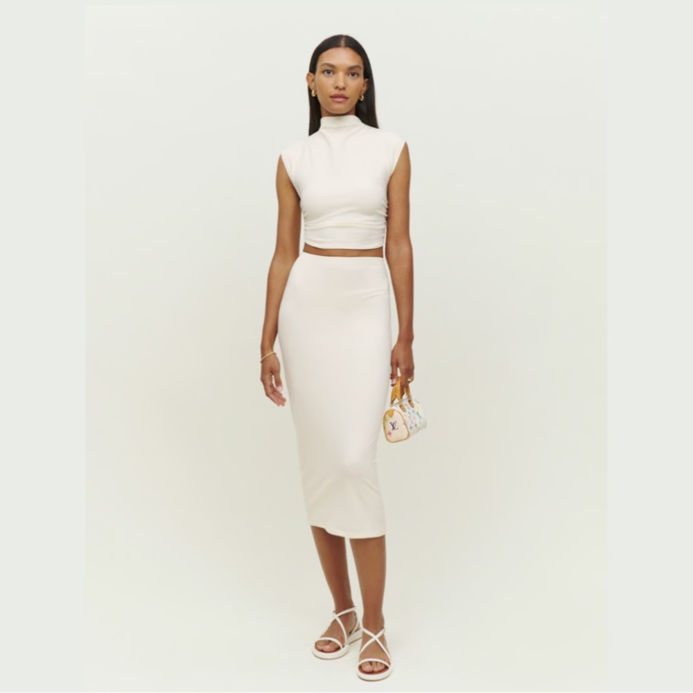 Reformation White Knit Set - XS